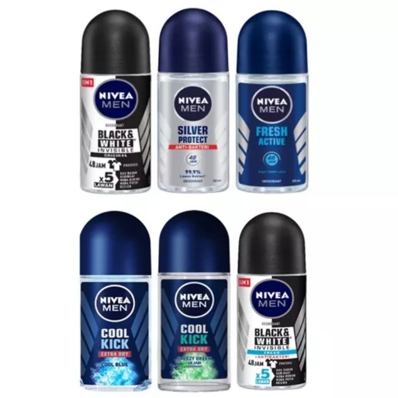 Jual NIVEA MEN Personal Care Deodorant Cool Kick Fresh Active Roll On