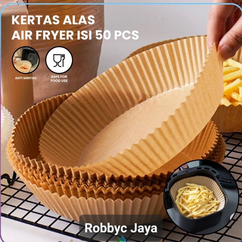 Jual Kertas Alas Airfryer Anti Lengket Cm Air Fryer Paper Isi Pcs