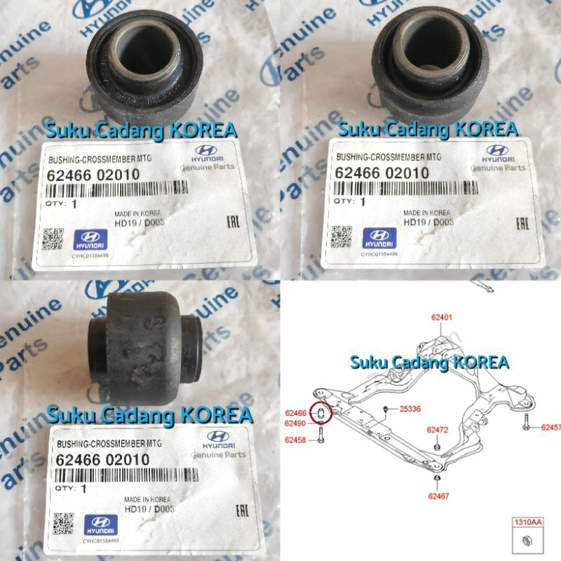 Jual Bushing Crossmember Hyundai Atoz Kia Visto Shopee Indonesia