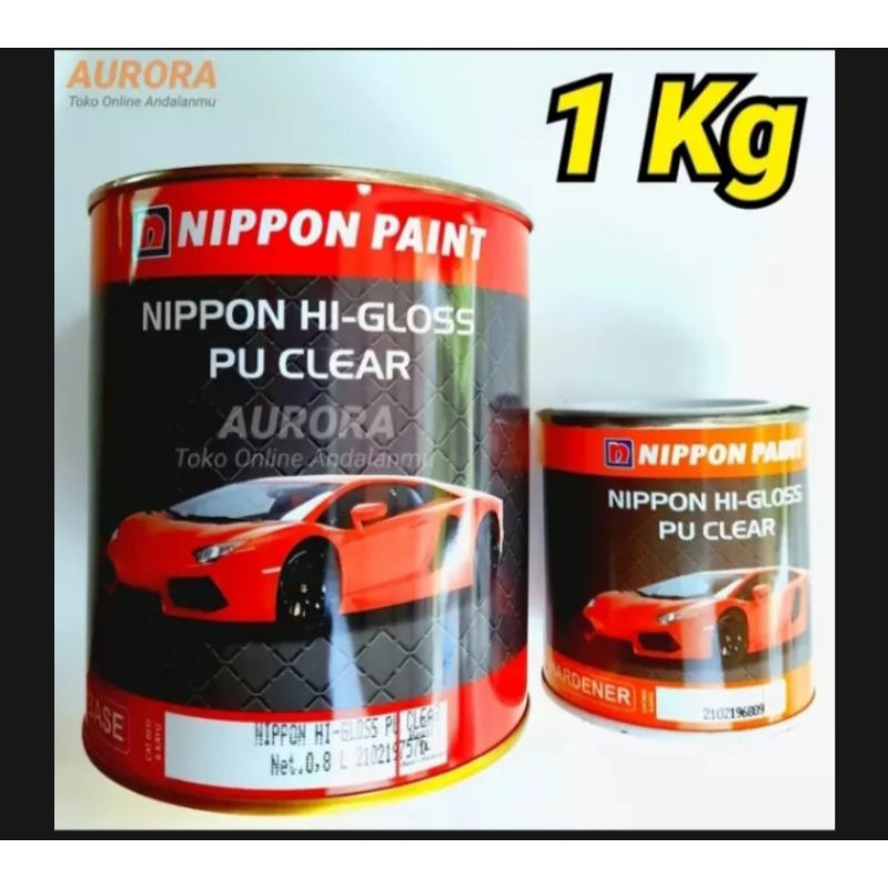 Jual Clear Nippon Paint Hi Gloss Pu Clear Pernis Kg Hardener Shopee