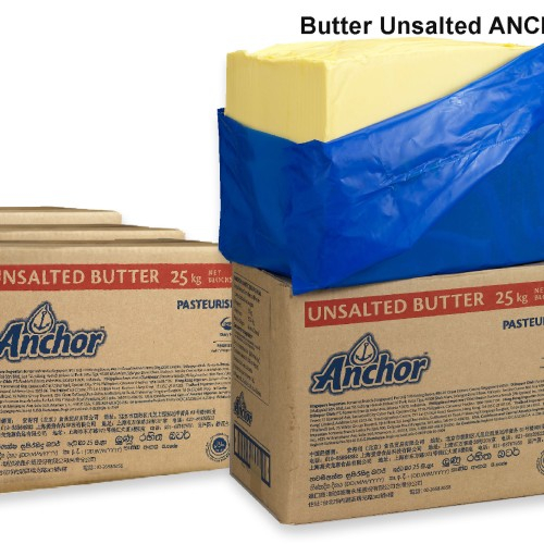 Jual ANCHOR UNSALTED BUTTER 500GR REPACK PURE BUTTER IMPORT NEW