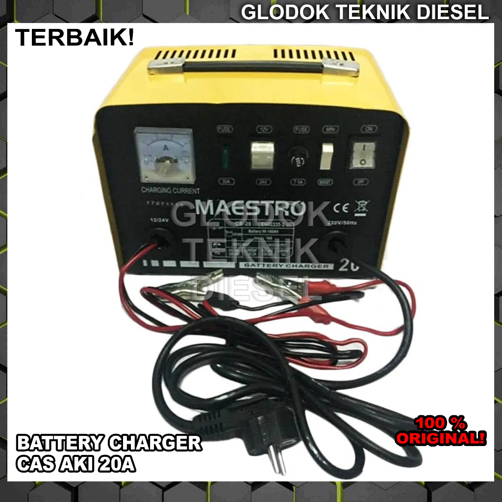 Jual Maestro Battery Charger 20 Ampere A Cas Aki Motor Mobil 20A