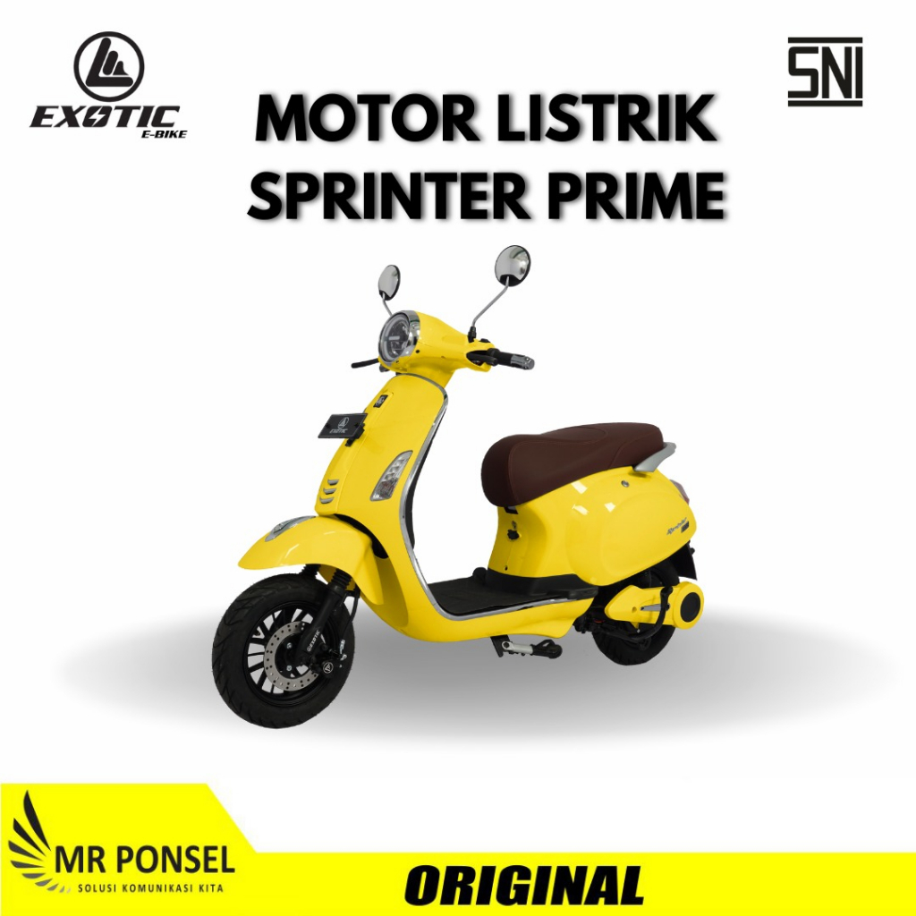 Jual SEPEDA LISTRIK MOTOR LISTRIK VESPA LISTRIK SPRINTER PRIME 1500