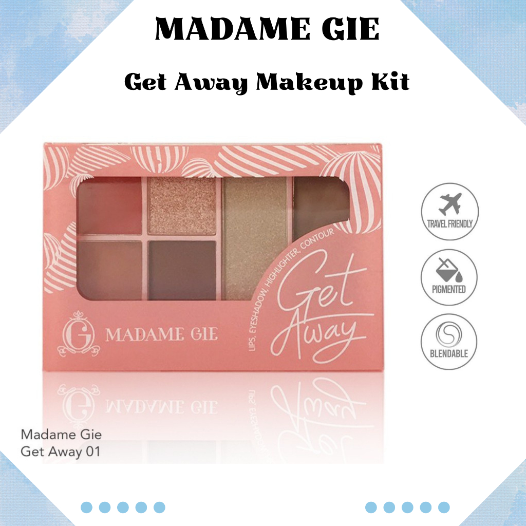 Jual Madame Gie Get Away Make Up Kit Make Up Face Palette Shopee