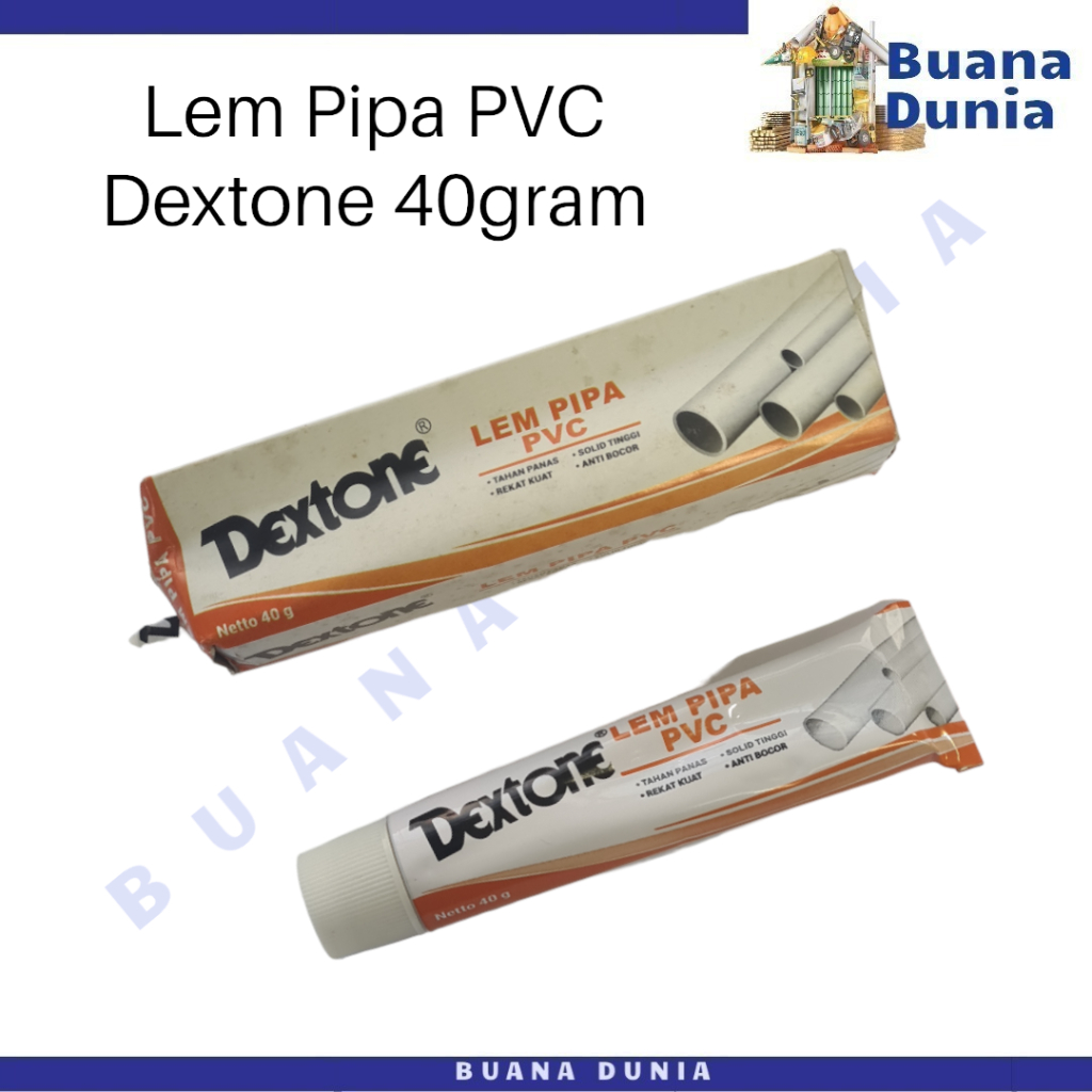 Jual Lem Pipa PVC Dextone 40gram Lem Pralon Lem Paralon Shopee