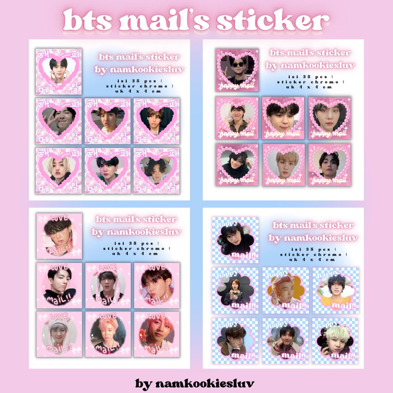 Jual Bts Mail S Sticker Sticker Freebies Sticker Kpop Ala Sellkor