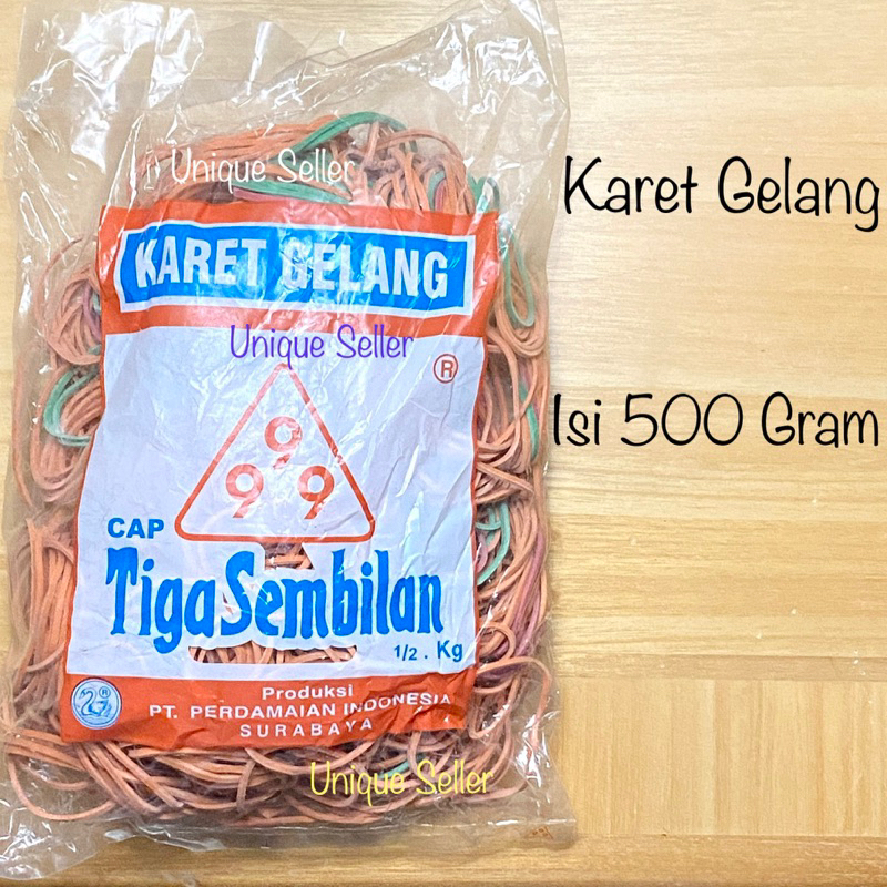 Jual Karet Gelang 500 Gram Merk 999 Cap Tiga Sembilan Karet Gelang 1