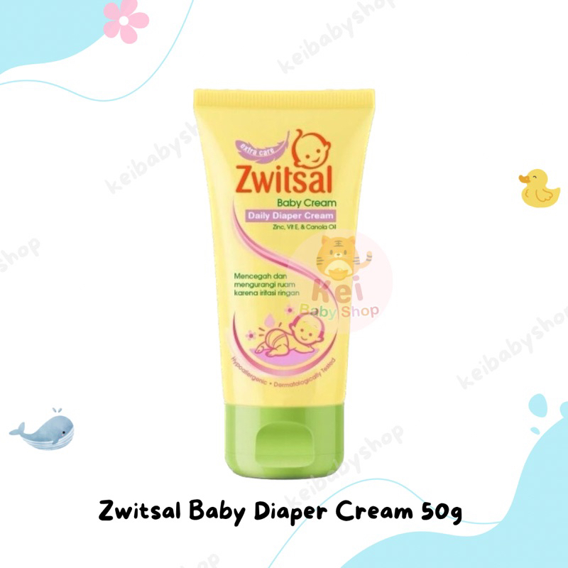 Jual Zwitsal Baby Diaper Cream Tube 50g Cream Popok Bayi Shopee Indonesia