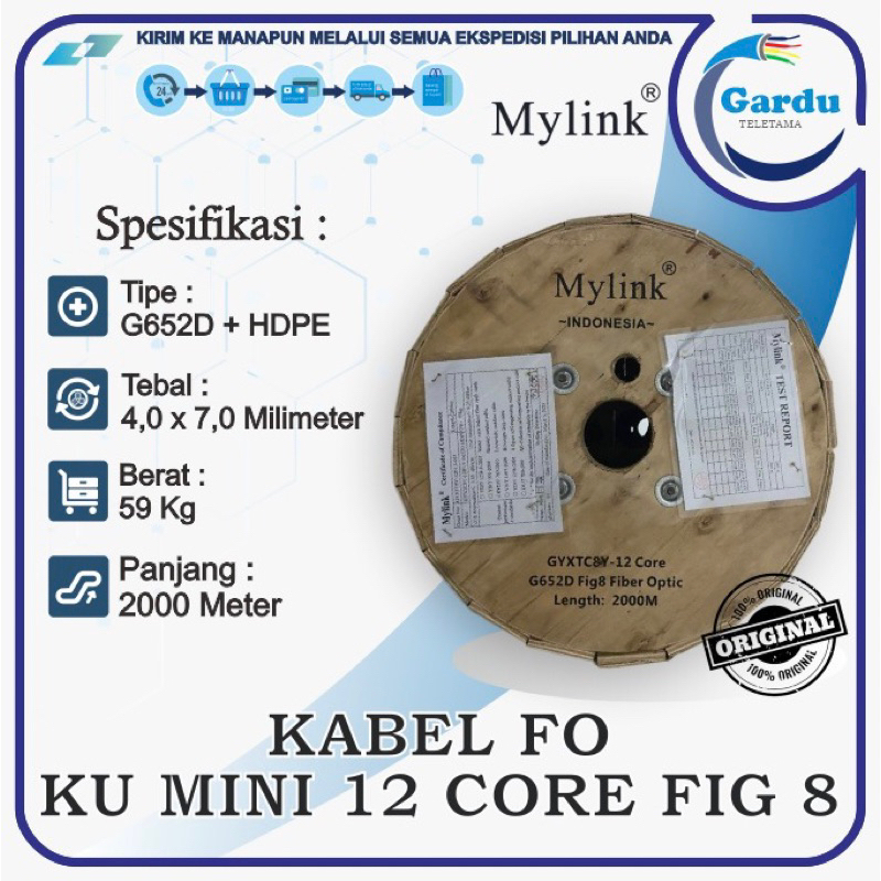 Jual Kabel Fo Ku Mini Core Fig Jellytube Merk Mylink Panjang