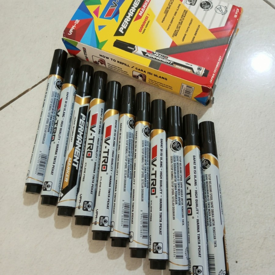 Jual Spidol Marker Permanen Permanent Kantor Sekolah Packing Paking