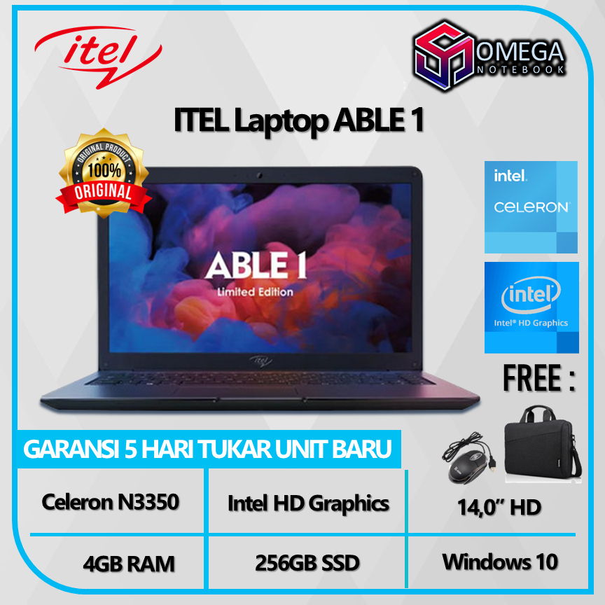 Jual Laptop Itel Able Celeron N Gb Gb Ssd Uhd Hd Windows