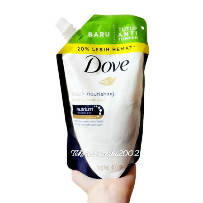 Jual DOVE DEEPLY NOURISHING BODY WASH 400 ML NUTRIUM MOISTURE SABUN