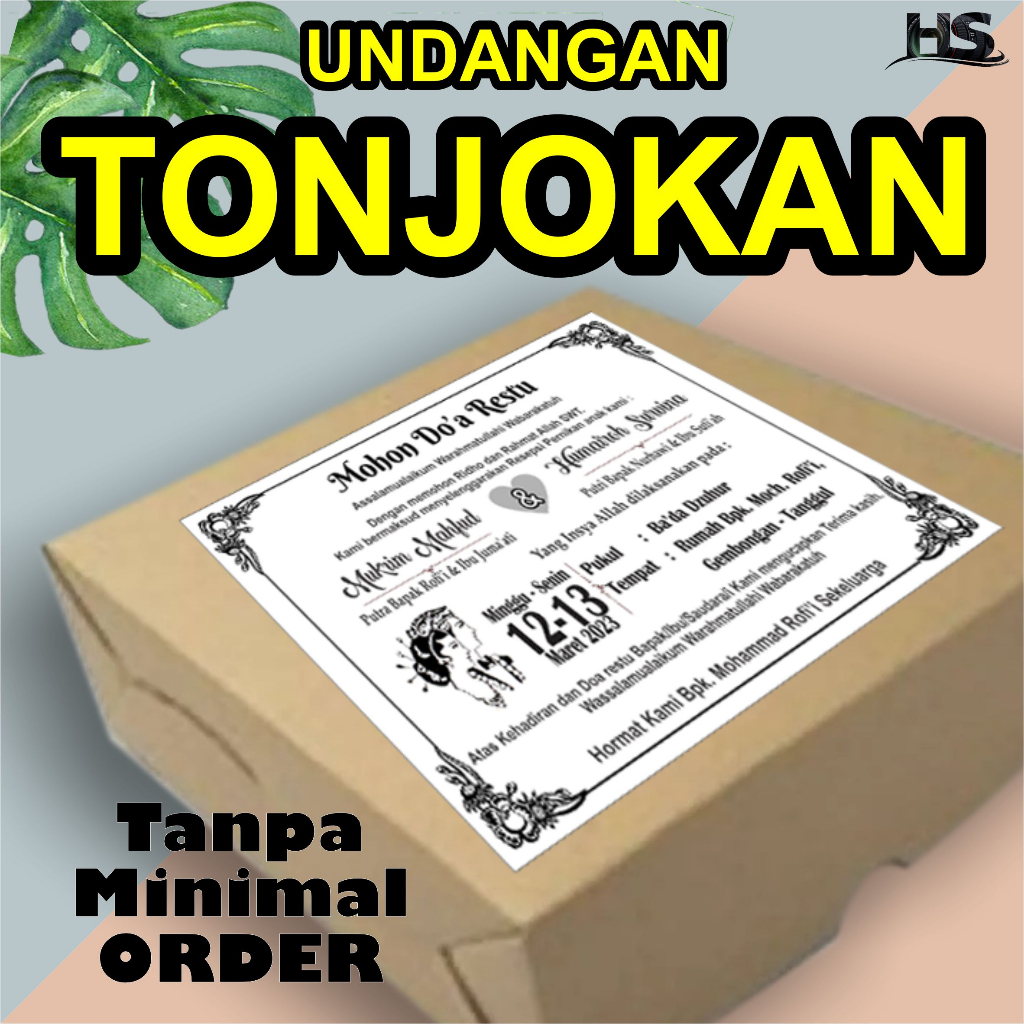 Jual Undangan Besek Tonjokan Punjungan Kotak Nasi Murah Shopee Indonesia