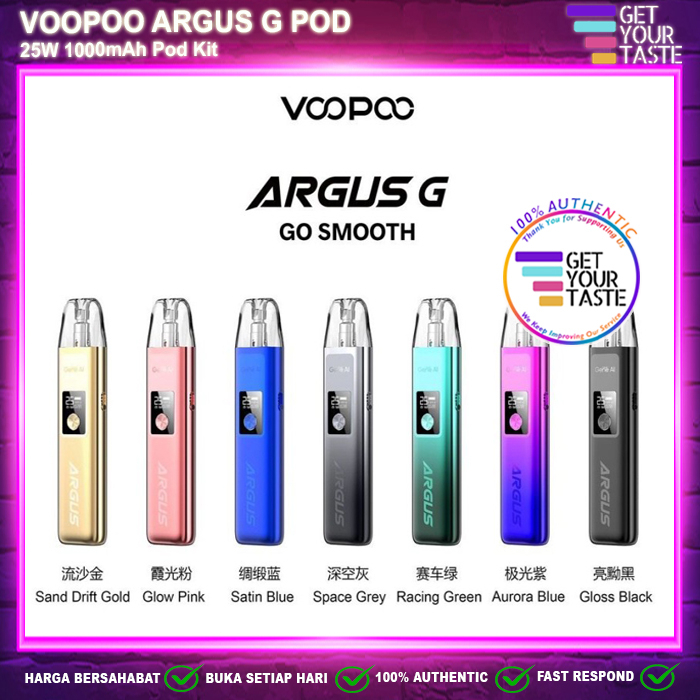 Jual Voopoo Argus G W Mah Pod Kit Authentic By Voopoo Shopee