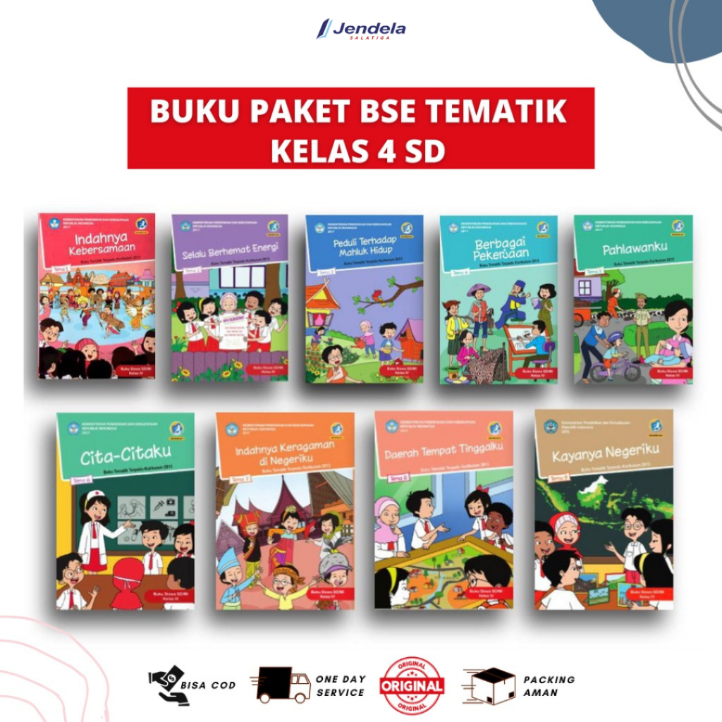 Jual Buku Tema Kelas 4 SD K13 Tema 1 9 Buku Paket Tematik Bse Edisi