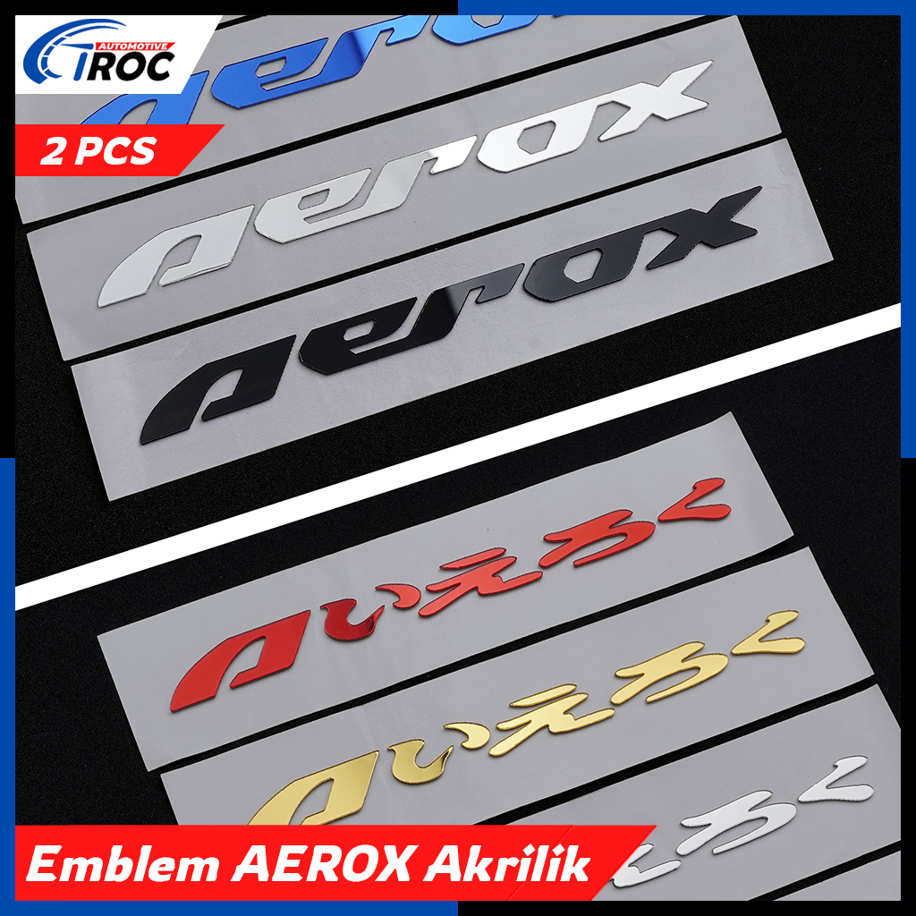 Jual Emblem Aerox Timbul D Original Sticker Aerox Jepang New Old