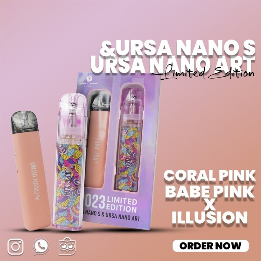 Jual Ursa Nano S Ursa Nano Art 2023 Limited Edition Coral Pink