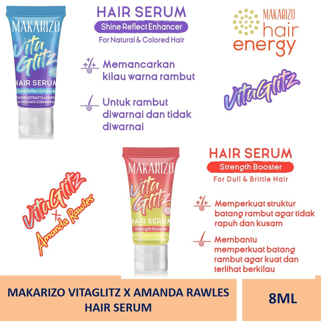 Jual NUZ LACIKOSME MAKARIZO VITAGLITZ HAIR SERUM STRENGTH BOOSTER