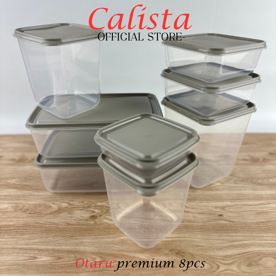 Jual Toples Plastik Bening Calista Otaru Premium Kulkas Set Pcs Tempat