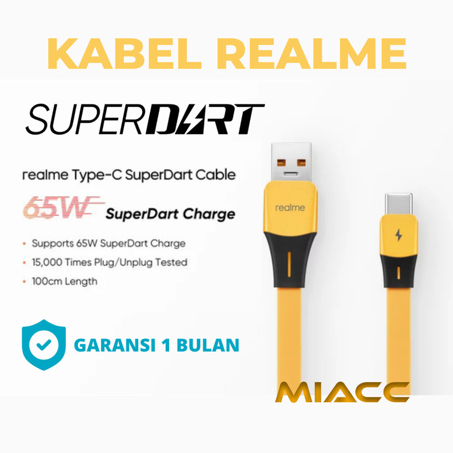 Jual Kabel Data Realme Super Vooc Dart W W W Shopee Indonesia