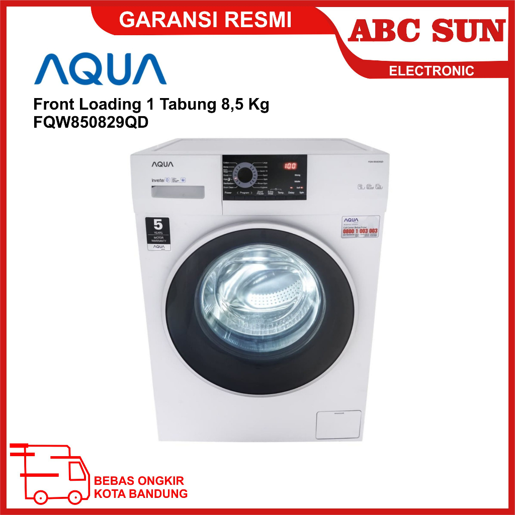 Jual Mesin Cuci Aqua Fqw Qd Front Loading Tabung Kg Inverter