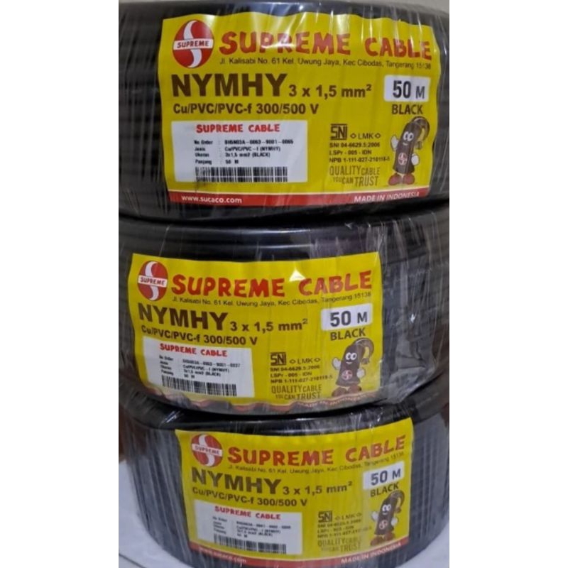 Jual Kabel Listrik Supreme X Mm Sni Meteran Shopee Indonesia