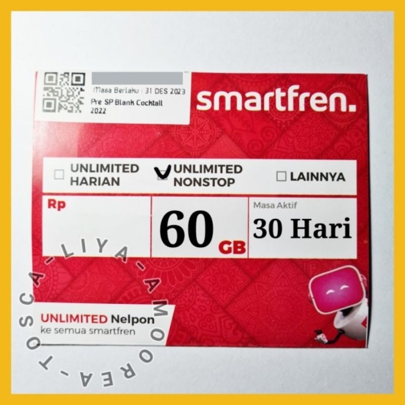 Jual Kartu Smartfren Perdana Unlimited Nonstop Bisa Untuk HP Mifi