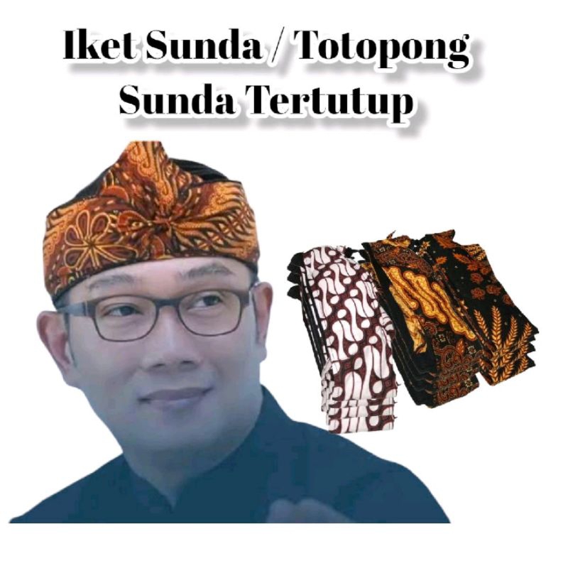 Jual Ikat Kepala Batik Tradisional Sunda Totopong Iket Sunda Batik