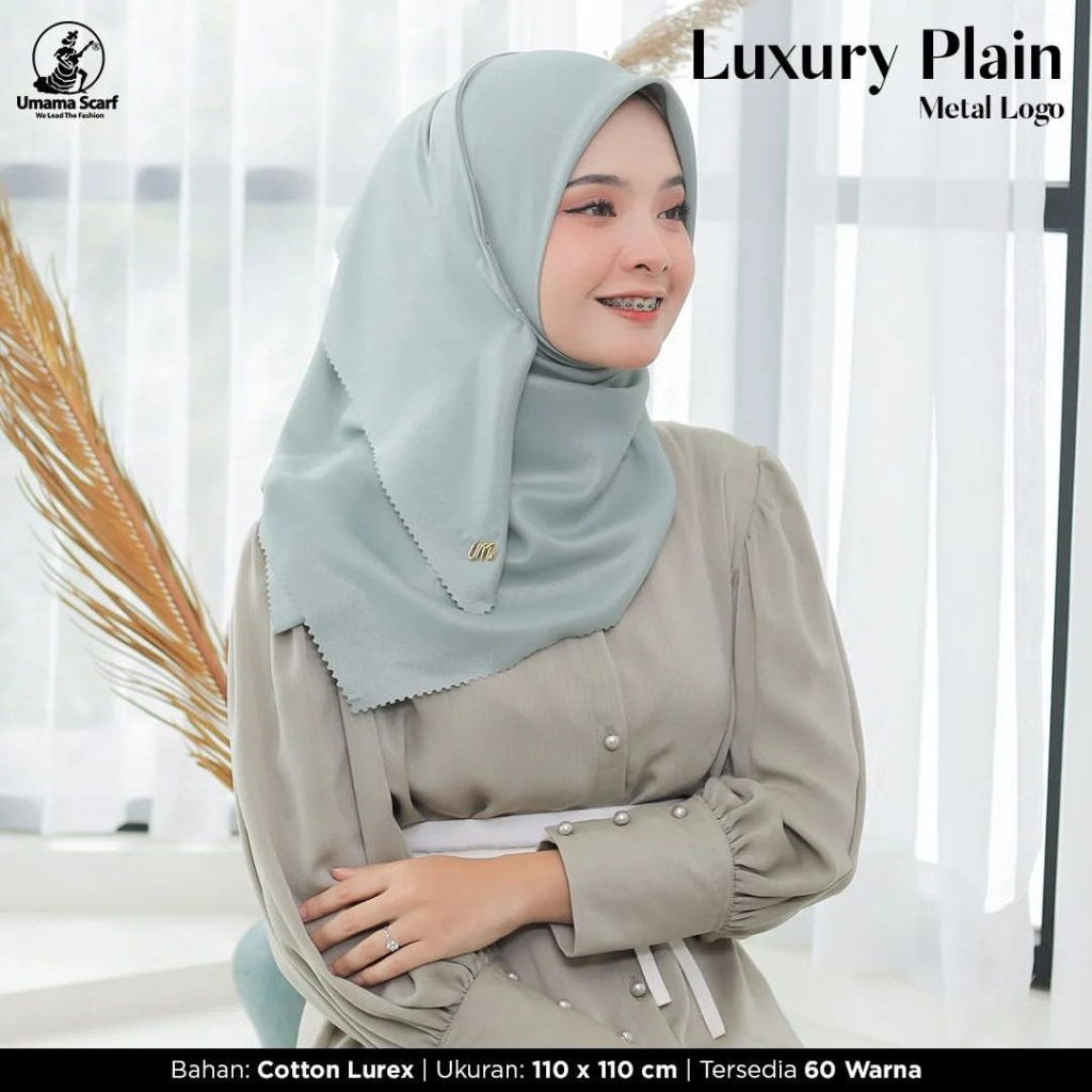 Jual Umama Scarf Kerudung Polos Jilbab Segi Empat Hijab Daily Luxury