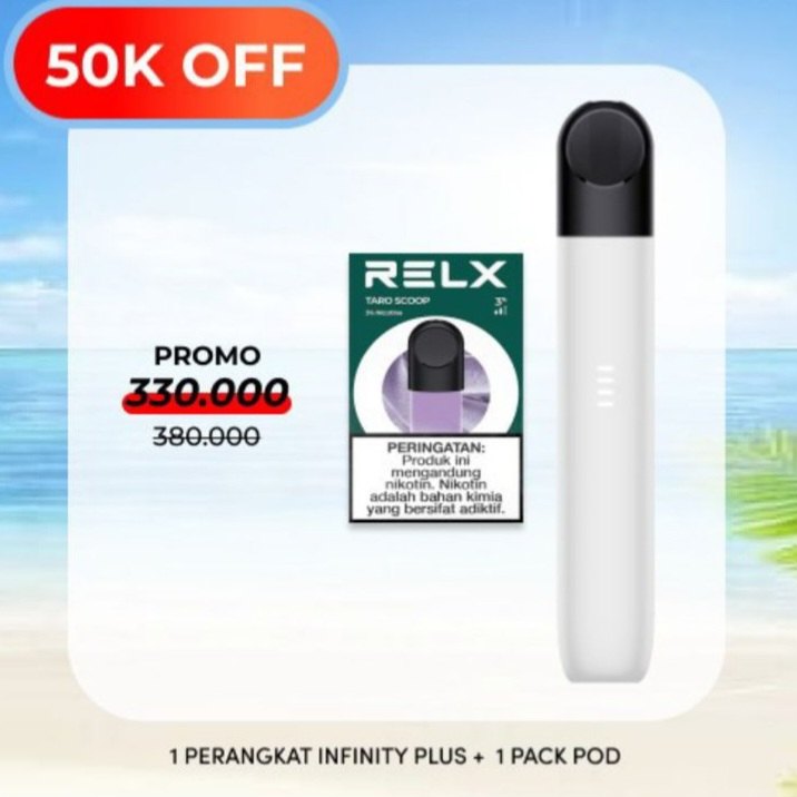 Jual RELX Promo Bundle Infinity Plus Device And Pod Isi 1 Pod