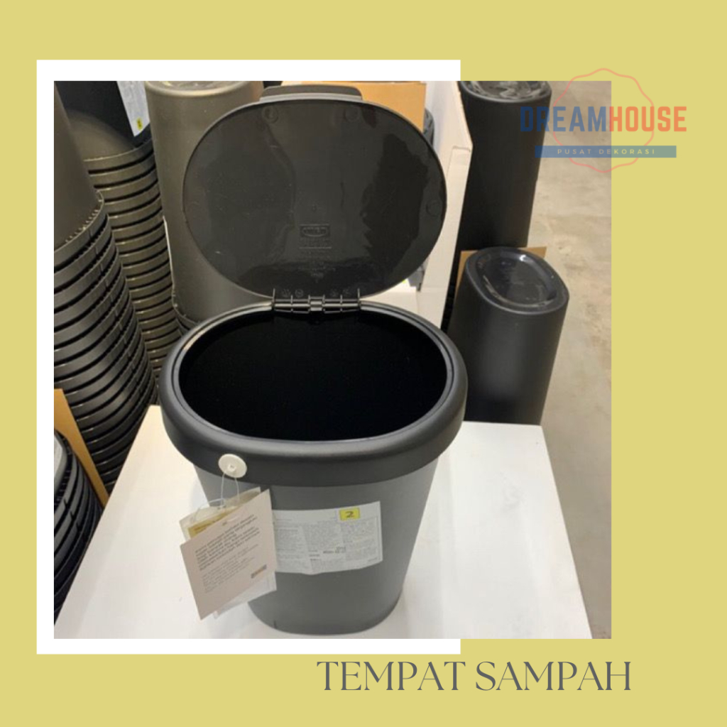 Jual Tempat Sampah Tong Sampah Kantong Sampah Dengan Penutup Hitam