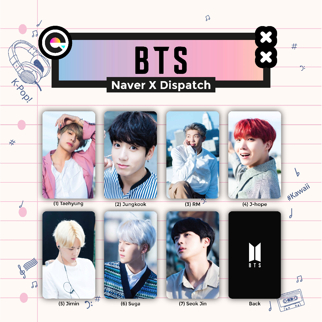 Jual Photocard Bts Naver X Dispatch Album Foto Pc Gsm Shopee Indonesia