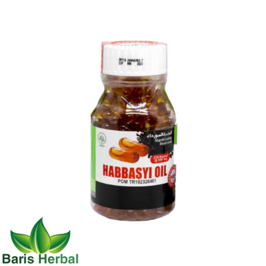 Jual Habbasyi Oil Habbatussauda 210 Kapsul ORIGINAL Habbatusauda HNU