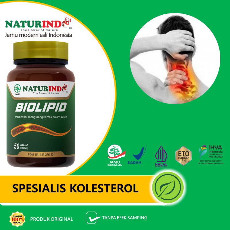 Jual Obat Herbal Kolesterol Biolipid Naturindo Shopee Indonesia