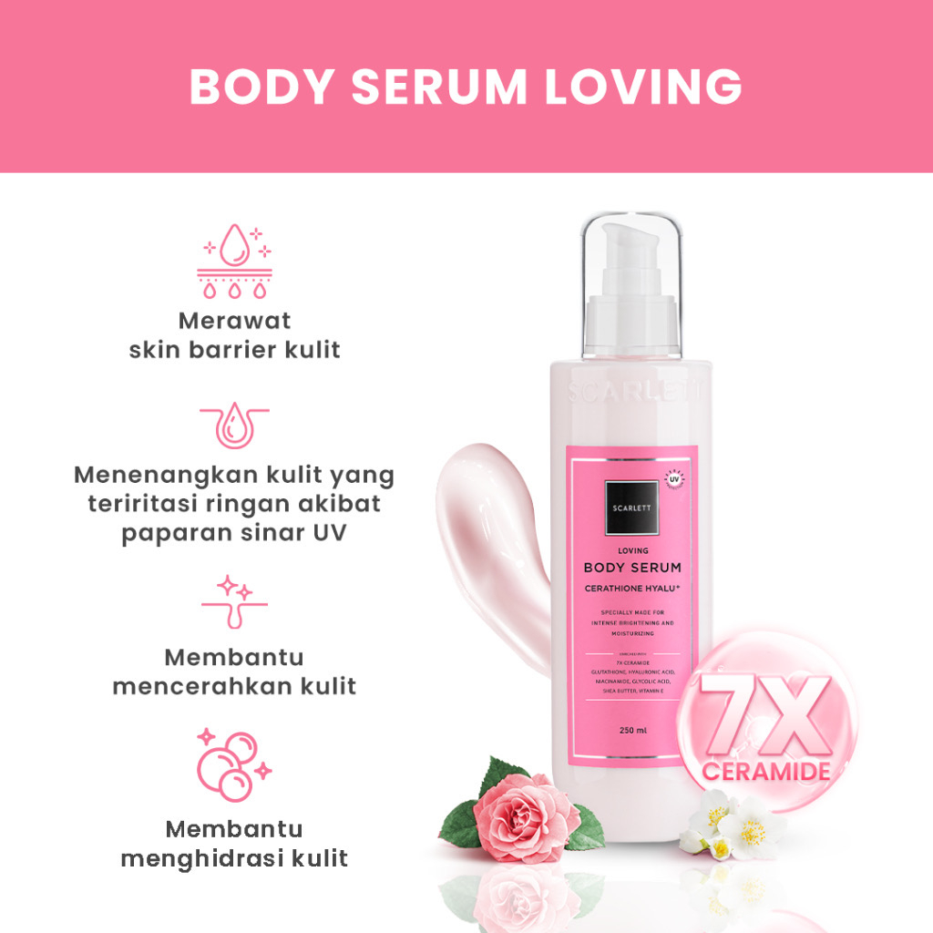 Jual SCARLETT Whitening Body Serum Series Happy Jolly Charming