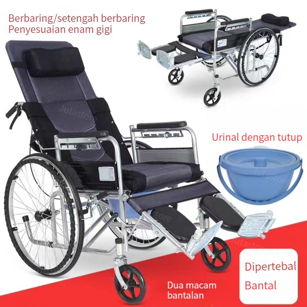 Jual Kursi Roda Kursi Medis Wheelchair Reclining Shopee Indonesia