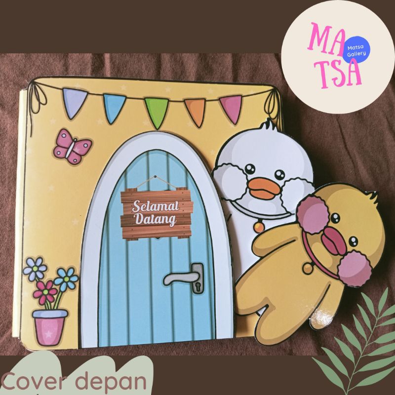 Jual Paper Dolls Bebek Viral Laminasi Quiet Book Duck House Shopee