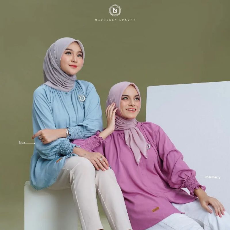 Jual FLANELLA BLOUSE By Nadheera Luxury NEW ND Blouse Series Blus