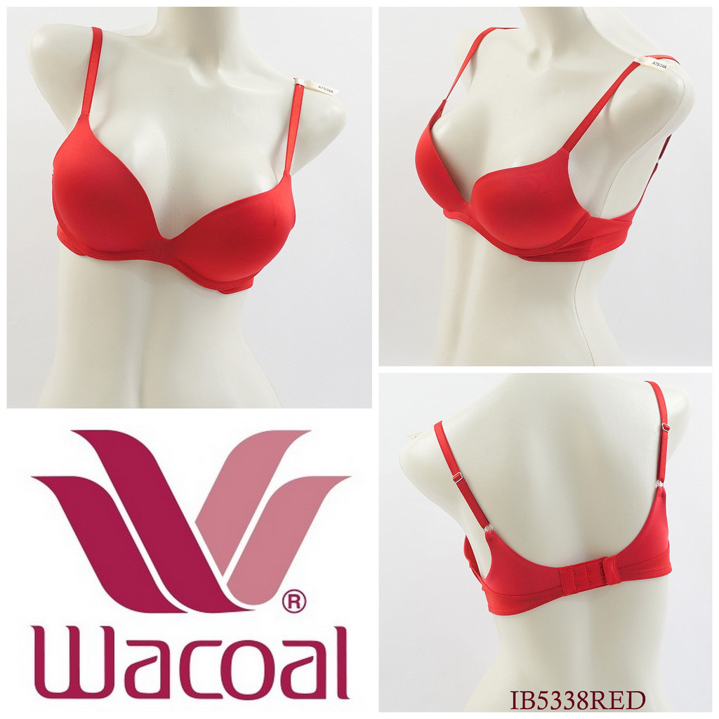 Jual Bra Wanita Tanpa Kawat Busa Tebal Full Cup WACOAL Motif Polos