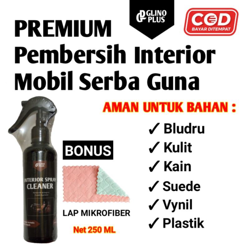 Jual Cairan Pembersih Interior Spray Cleaner Plafon Dashboard Jok