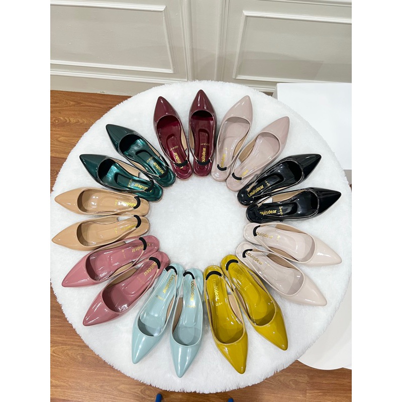 Jual Sepatu Flatshoes Tali Belakang Wanita Terbaru Kekinian Bahan