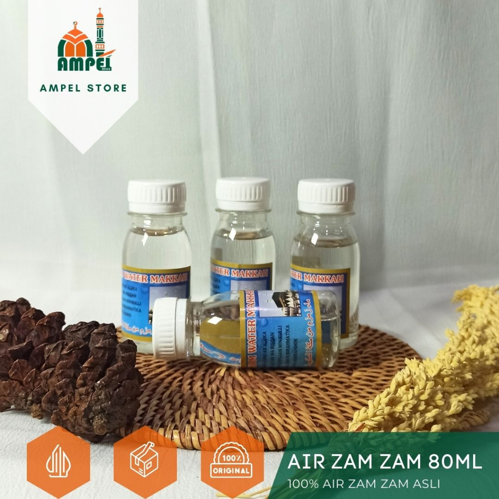 Jual Air Zamzam Asli 100 80ml Mekah Air Zamzam Botol Kecil Murah Zam