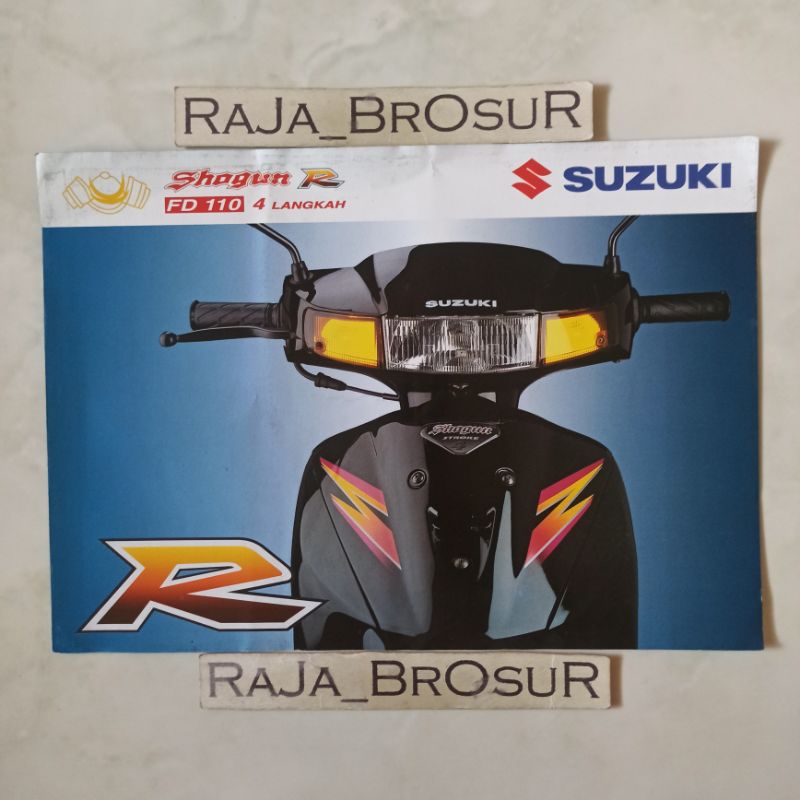 Jual Poster Brosur Katalog Leaflet Jadul Lawas Suzuki Shogun Fd