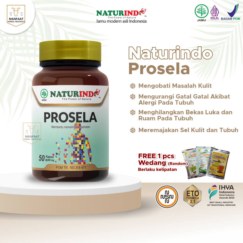 Jual Naturindo Prosela Obat Herbal Gatal Kulit Paling Ampuh Biduran