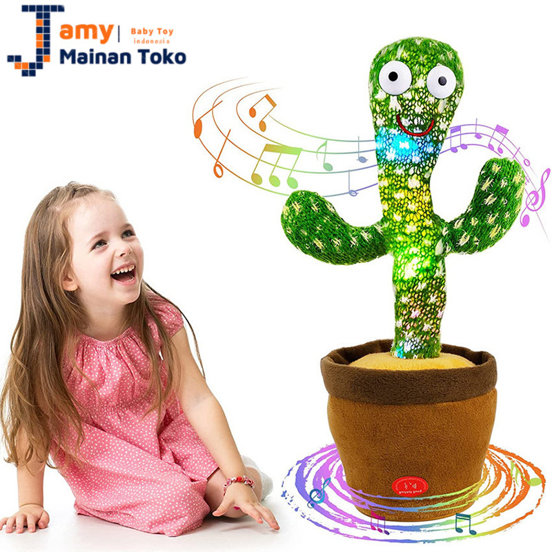 Jual In Cactus Toy Boneka Pintar Dancing Cactus Mainan Boneka Goyang