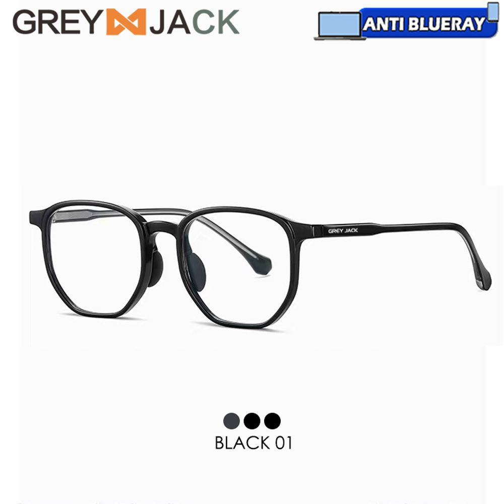 Jual Grey Jack Kacamata Antiradiasi Blueray Kotak TR90 Acetate Ringan