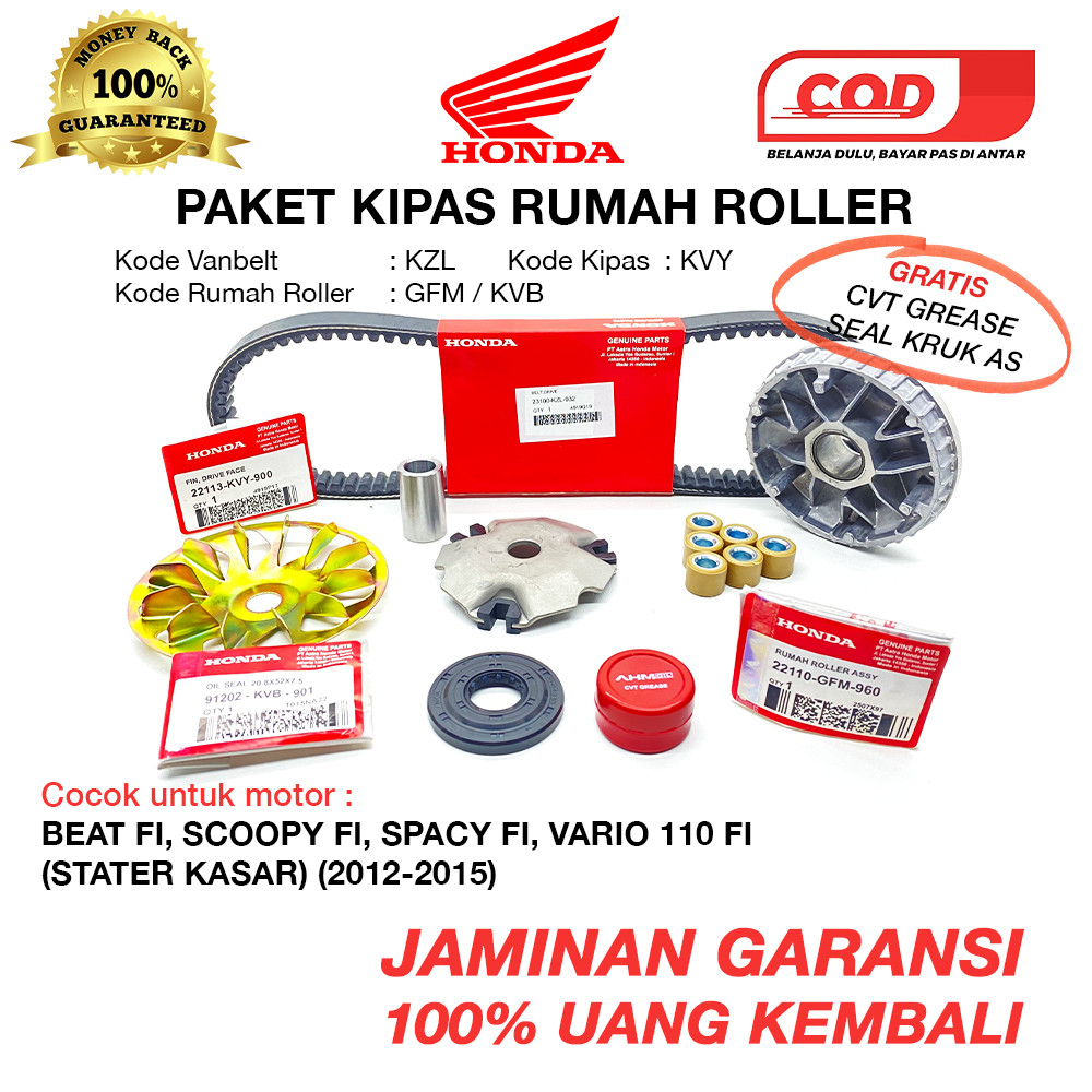 Jual Gratis Emas Paket Rumah Roller Assy Set Beat Fi Stater Kasar