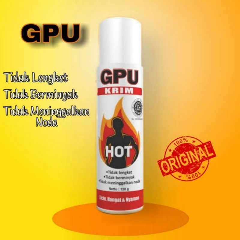 Jual Gpu Krim Hot Kemasan Botol Ml Gosok Pijat Urut Bpom