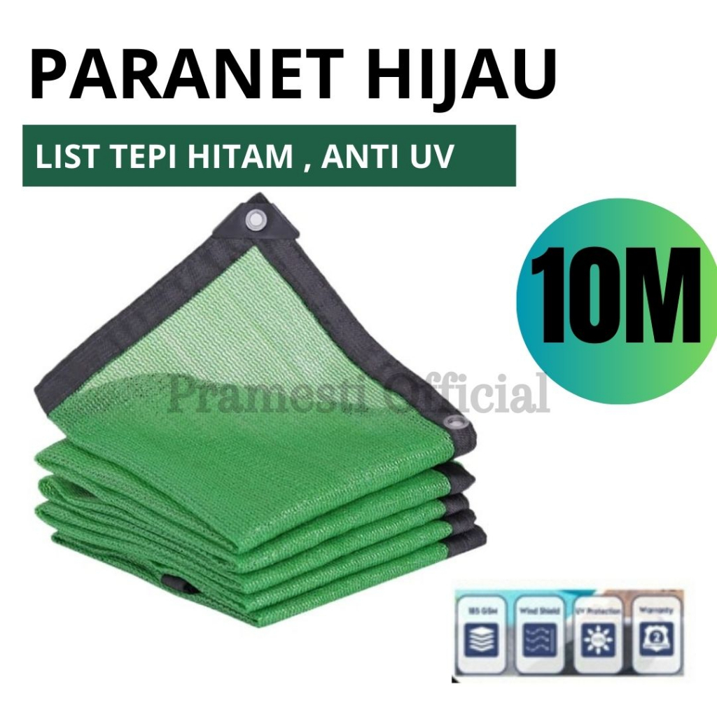 Jual Paranet Hijau Lebar Meter Jaring Tanaman Anti Panas Matahari