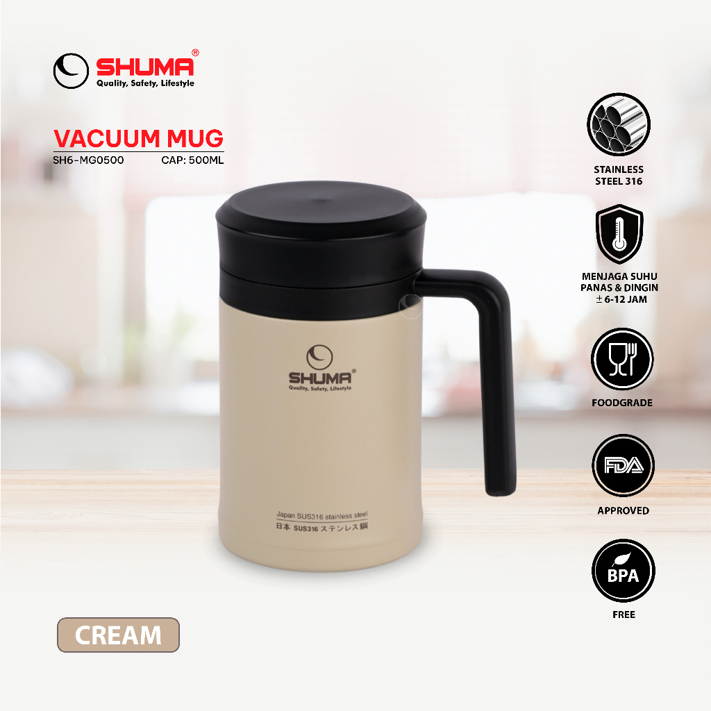 Jual Shuma S S Vacuum Mug Ml Shopee Indonesia